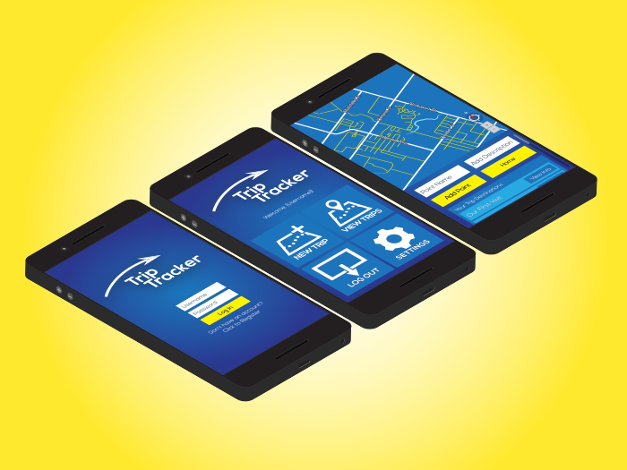 Trip Tracker Android UI